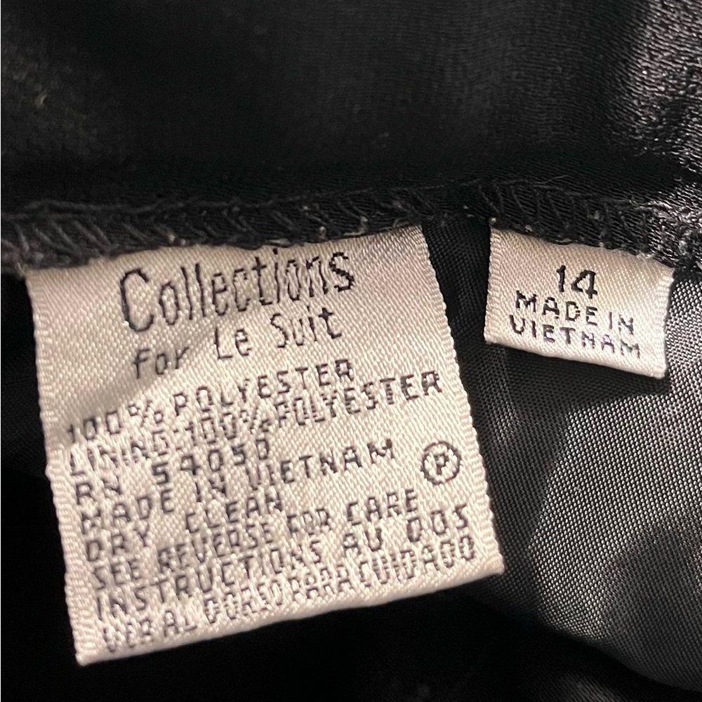 Collections for Le Suit Separate Black Pants Trousers Size 14 Dress Pants - Picture 6 of 7